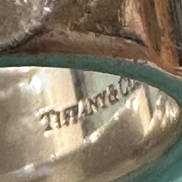 VTG Tiffany & Co. Paloma Picasso Groove sterling silver ring size 7.75. - Picture 4 of 7